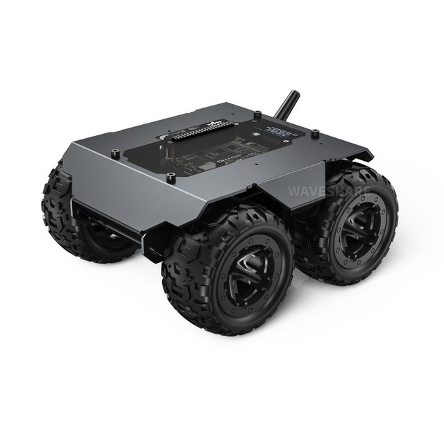 WAVE ROVER Flexible and Expandable 4WD Mobile Robot Chassis, Full Metal Body, Multiple Hosts Support, With Onboard ESP32 Module