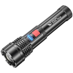 Linterna Recargable Smiling Shark P70 con Zoom, Linterna LED de Aluminio, Impermeable, para Senderismo y Camping al Aire Libre - Product Image 1