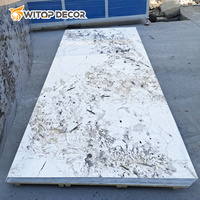 Hojas de mármol de PVC ligeras, panel de pared de mármol UV, fácil instalación y proyectos domésticos de bricolaje