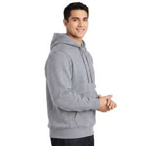 Servicio OEM: Sudaderas de invierno para hombre, 100% algodón, media cremallera, de felpa, extragrandes, ligeras, de color liso, al por mayor - Product Image 1