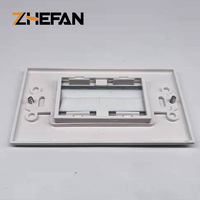 ZHEFAN Plaque murale modulaire RJ45 standard US avec brosse de protection