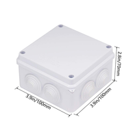 Boîte de jonction de boîtier en plastique ABS étanche boîtier électronique universel boîtier de boîtier électrique 100*100*70mm