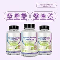 Capsules d'Ashwagandha HDK OEM ODM pour le soulagement du stress, l'équilibre de l'humeur et le soutien énergétique, complément alimentaire à base de plantes en capsules, vente en gros, marque privée