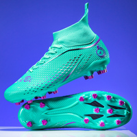 Jia Xin yüksek üst hafif erkek futbol profilli rahat eğitim spor Sneakers futbol kramponları sivri