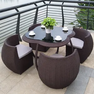 Fabriek Outdoor Stoel En Tafel Meubelen Rotan Tuin Patio Set Tuin Sets