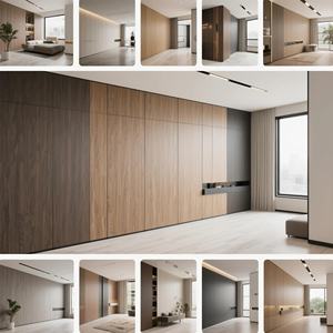 BambooファイバーウォールサイディングアンチエイジングWPC外装パネルアパート用防水インターロック設置 - Product Image 5