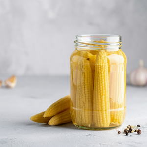 Cornichons de maïs bébé acidifiés de qualité supérieure - Légumes conservés de qualité export du Tamil Nadu - Product Image 1