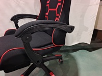 Chaises de jeu inclinables à dossier haut en tissu noir de Chine, chaise d'ordinateur pour le jeu