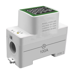 PZEM-008 hiển thị kỹ thuật số đa chức năng <span class=keywords><strong>AC</strong></span> Din Rail Meter điện áp hiện tại Meter Hoạt động điện năng lượng Meter <span class=keywords><strong>Detector</strong></span> 100A - Product Image 4