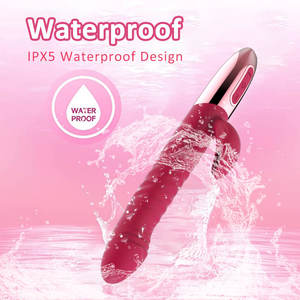 Vibratore <span class=keywords><strong>Rabbit</strong></span> per Punto G con Stimolazione, Riscaldamento e Spinta Realistica, Dildo Vibrante Telescopico per Donna, Grande Vibratore per Adulti - Product Image 5