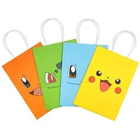 Kawaii-حقيبة هدايا للحفلات ، مستلزمات يابانية, حقيبة ورقية مع مقبض حلزوني ، هدية مناسبة للحفلات ، عيد الميلاد
