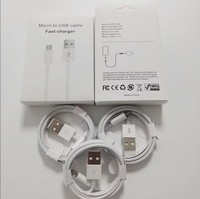 Câble USB V8 vers Micro USB pour Android, câbles de données USB Micro USB V8, chargeur de téléphone pour Samsung Huawei Xiaomi Vivo 1M 2M