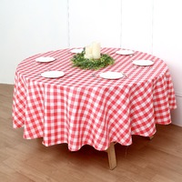 Nappe jetable en polyester à carreaux style pastoral, anti-poussière, pour hôtels, mariages, banquets, restaurants occidentaux, décorative