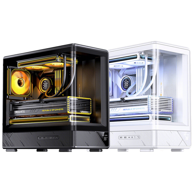D200 Mid-Tower Gaming PC Case Mini Style USB Front Ports Cooling Fans Aluminium Alloy-SPCC Metal Materials M-ATX Side Stock