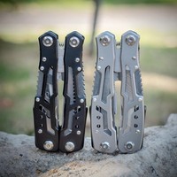 Outils multifonctions pliants en acier inoxydable pour camping, couteau de survie en cas d'urgence