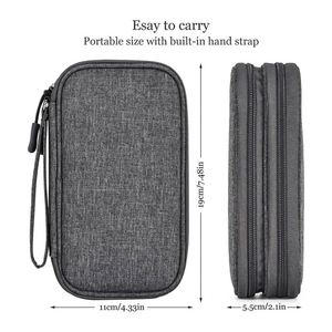 Pochette de rangement personnalisée Si737 pour accessoires numériques, étui électronique, sac de voyage pour câbles - Product Image 5