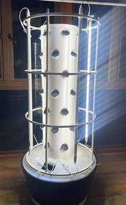 Grand kit de système de culture hydroponique et aéroponique vertical, tour de plantation en ABS durable avec circulation d'eau automatique pour - Product Image 5