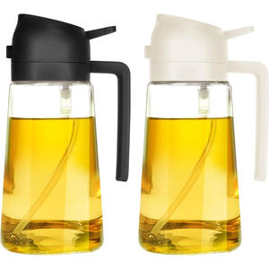 2025 Hot Selling New Arrival 470ml Oil Pot 2 in 1 Olive Oil Spray Bottle Spray/Pour Integrated Oil Pot - Product Image 1