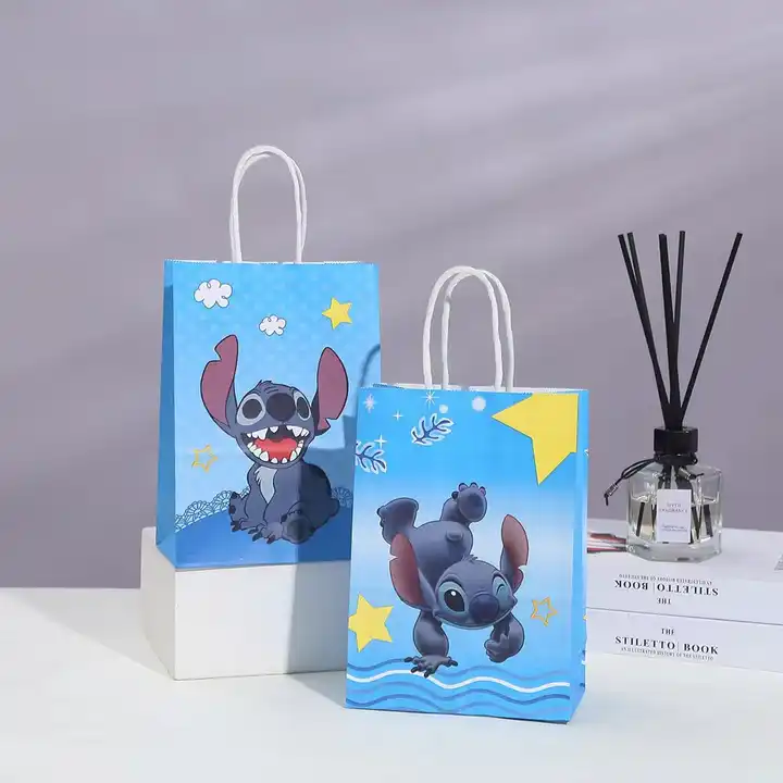 stitch gift bags cartoon cute birthday