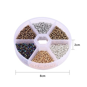 Glass Seed Beads 2-3mm 6 Color Combination Set For DIY Jewelry Making Loose Beads Assortment Round Baking Paint Finish - Product Image 4