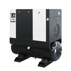 Durable Screw Air Compressor with Lubricated Lubrication Method, Ideal for Manufacturing Plants and Food & Beverage Factory