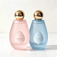 Flacon vide en forme de goutte d'eau, 30ml 50ml 100ml, couleur givrée, flacons de parfum avec vaporisateur à fine brume et bouchon boule or rose – Offre Spéciale