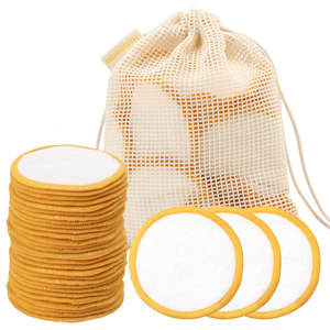 Circulaire double face OEM lavable microfibre démaquillant tampon <span class=keywords><strong>bambou</strong></span> maquillage mitaines Offres Spéciales velours maquillage tissu - Product Image 1