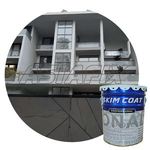 Peinture murale anti-humidité de revêtement de texture de granule de pierre acrylique pour l'application de brosse de rénovation de façade d'hôtel de villa - Product Image 1