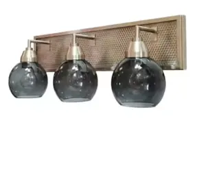 3-световая винтажная светящаяся дымовая стеклянная зеркальная лампа или Настенные светильники для ванной комнаты