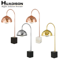Huadison Hotel Silver martelé chauffe-aliments lampe moderne éclairage alimentaire unique 150 Watt lampe chauffante pour la restauration
