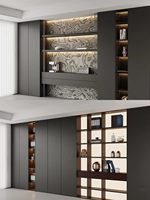 Meuble à chaussures intégré, buffet moderne, minimaliste, luxueux, modulaire, en bois écologique, meubles de maison, rangement pour la cuisine et l'entrée