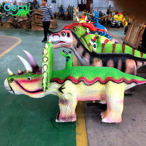 Gecai Promotion : Petit Dinosaure Artificiel en Résine à Chevaucher, Modèle de Parc d'Attractions avec Contrôle Automatique et Sons Réalistes - Product Image 6