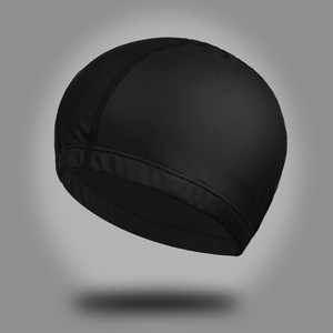 Gorro de Natación Personalizado con Logotipo, Recubrimiento de Cuero PU y Nailon, Protección para los Oídos, para Cabello Largo, Gorro de Natación Clásico Plano - Product Image 5