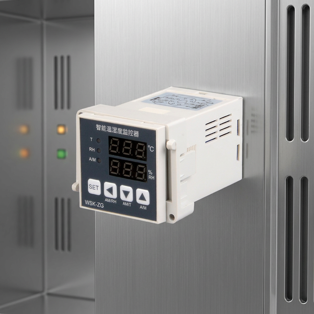 Embedded / Base Mount Temperature & Humidity Controller AC220V with 3M Sensor Cable Customizable Thermostat HygrometerWSK-ZD/ZG