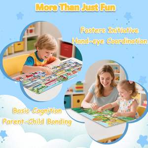 4 grandes pages par ensemble, livres d'autocollants réutilisables pour les tout-petits <span class=keywords><strong>de</strong></span> 2 <span class=keywords><strong>à</strong></span> 4 ans avec plus <span class=keywords><strong>de</strong></span> 240 autocollants réutilisables imperméables et faciles <span class=keywords><strong>à</strong></span> nettoyer - Product Image 6