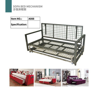 Metal <b>Sofa</b> <b>Bed</b> <b>Frame</b> 150cm Convertible European Style Outdoor Stainless Steel Split Back Design - Product Image 3