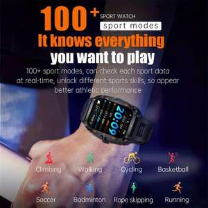 3ATM Deep Waterproof Smart <b>Watch</b> KT71 Outdoor Sport Fitness Tracking Smart Bracelet 430mAh Big Battery Capacity Smartwatch V71 - Product Image 3