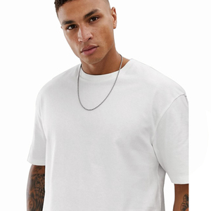 Quảng Châu Jwin Tùy Chỉnh <span class=keywords><strong>Pima</strong></span> 100% Cotton 220G Dày Nam Áo Thun Trắng Ngoại Cỡ Áo Thun Trơn - Product Image 3