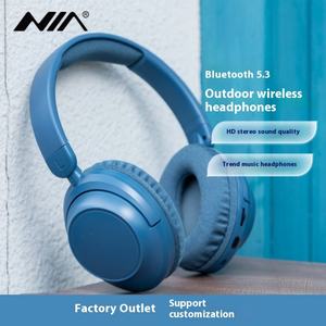 Auriculares inalámbricos portátiles con Bluetooth V5.3 sobre la oreja con bajos Auriculares ligeros con cable para viajes al aire libre - Product Image 2