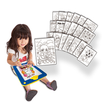 Tableau de dessin magique 3D à LED, outil d'apprentissage pour enfants, tableau de coloriage portable pour le jeu à la maison et l'éducation précoce