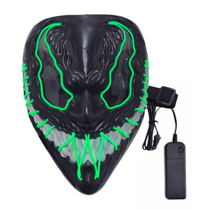 Nouvel arrivage Masque d'Halloween Masque d'Horreur LED Lumineux Costume Cosplay Maquillage <span class=keywords><strong>Prom</strong></span> Party Masque d'Horreur Halloween - Product Image 5