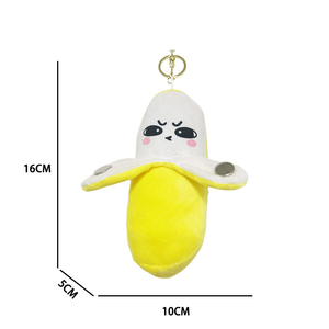 Piano interactif <span class=keywords><strong>banane</strong></span> en peluche super douce, jouet animal en coton PP, gadget musical ODM amusant activé par le corps, anti-stress - Product Image 6