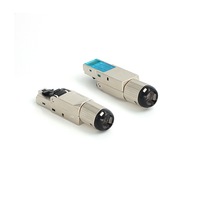 Conector Modular RJ45 CAT6A Sin Herramientas KRONZ, Clasificado por Clase, Fácil Terminación en Campo, Resistencia de Aislamiento de 1000V, Resistencia de Retención de 7.7kg