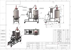 250L Uap Penyuling Minyak Esensial Mesin Peralatan Distilasi untuk Minyak Esensial