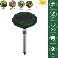 Pelouses extérieures jardin cour parasites sonique pointes piquets chasseur avec LED solaire campagnol serpent répulsif dissuasif taupe répulsif