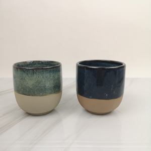 Vela de cerámica esmaltada reactiva personalizada, contenedor de vela, tarros, maceta - Product Image 5