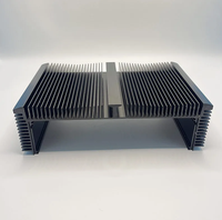 Radiateur en aluminium extrudé avec surface anodisée personnalisée, dissipateur thermique LED haute puissance, fournisseur Chine