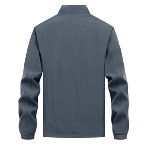 เสื้อแจ็คเก็ตแฟชั่นผู้ชายแบบมีฮู้ด แขนยาว สีพื้น เรียบง่าย สวมใส่สบาย เหมาะสำหรับฤดูใบไม้ผลิ ฤดูใบไม้ร่วง ฤดูหนาว และวันพักผ่อน - Product Image 2