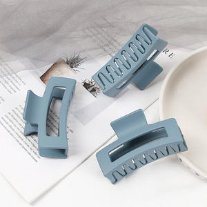 Pince à cheveux carrée en acrylique pour femmes et filles, 12 pièces, grande pince à cheveux, Simple poêle, coiffure de <span class=keywords><strong>bain</strong></span>, pour cheveux - Product Image 3