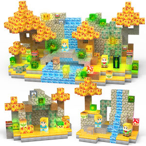 Juguetes de bloques de construcción magnéticos de plástico Princess Warrior, 200 Uds., 10 Uds., cubos emisores de luz, mejora <span class=keywords><strong>la</strong></span> creatividad, estética Visual - Product Image 5